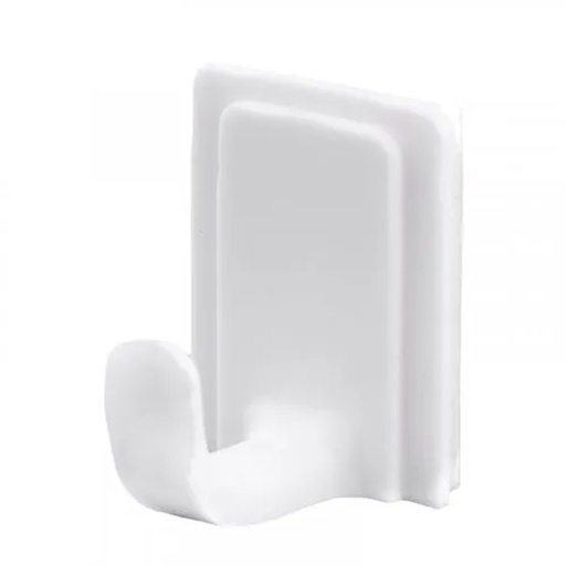 [827K] GANCHO ADHESIVO # 1 RECTANGULAR PEQUEÑO PQT X 3 UDUKE