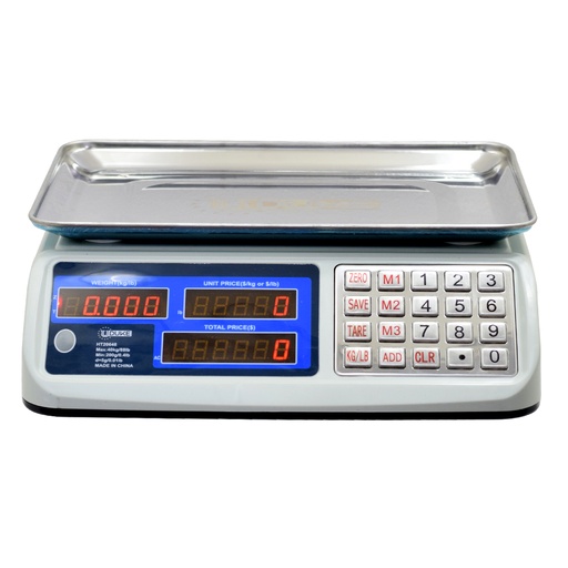 [6650] GRAMERA DIGITAL 40 KL INDUSTRIAL DOBLE PANTALLA UDUKE (HT20648) (GB-468)