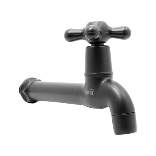 [20702] GRIFO NEGRO CON 1/2 x 1/2" EXTENSION ABS UDUKE (HT2174)