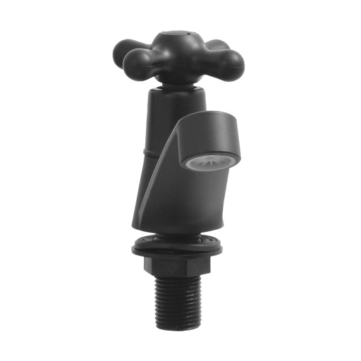 [16797] LLAVE LAVAMANOS INDIVIDUAL CRUCETA NEGRO MATE UDUKE (HT1564)