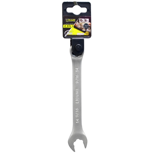 [13259] LLAVE MIXTA 2 EN 1  14MM - 9/16 CR/V UDUKE (HTY0069)