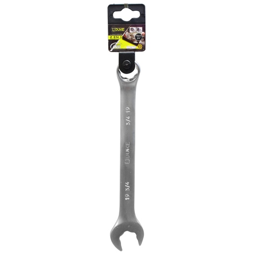 [13264] LLAVE MIXTA 2 EN 1  19MM - 3/4 CR/V UDUKE (HTY0074)