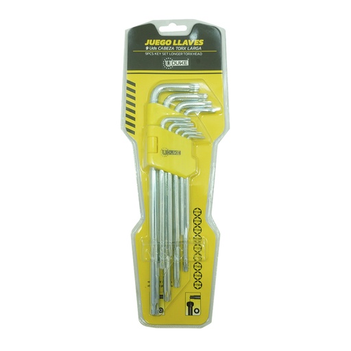 [19930] LLAVE TORX JUEGO X 9 PCS LARGA UDUKE
(HT2263)
