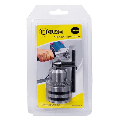 [11599] MANDRIL TALADRO 1/2 (13MM) CON LLAVE  BLISTER UDUKE (HT80344)
