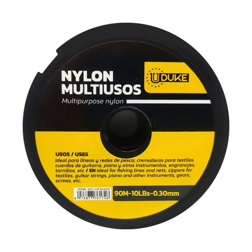 [6984] NYLON UDUKE 10 LBS 0.30  (PAQ X 5) (PRECIO X UND) (HT30429)