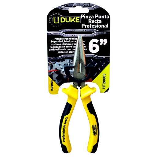[6755] PINZA PROFESIONAL UDUKE AMARILLO-NEGRO  6 (HT20005)