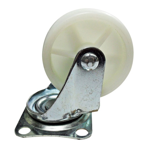 [4775] RODACHINES 1 1/2" PLANO BLANCO NYLON 40MM 20KG (INDIVIDUAL) (HT40246)