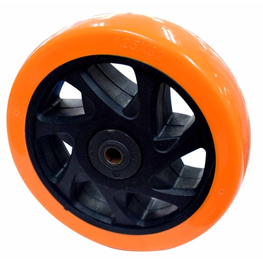 [10921] RUEDA INDIVIDUAL NARANJA 125MM 150KG (RODACHINES 5) (HT80030)