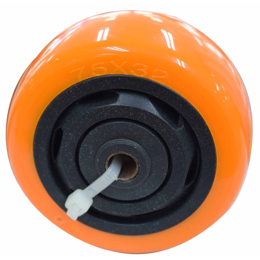 [10919] RUEDA INDIVIDUAL NARANJA 75MM 100KG (RODACHINES 3) (HT80028)