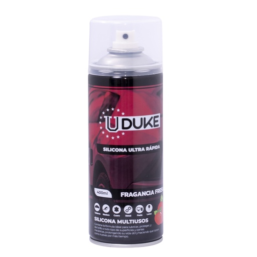 [7727] SILICONA EN AEROSOL UDUKE CON OLOR FRESA 378 ML(HT40238)