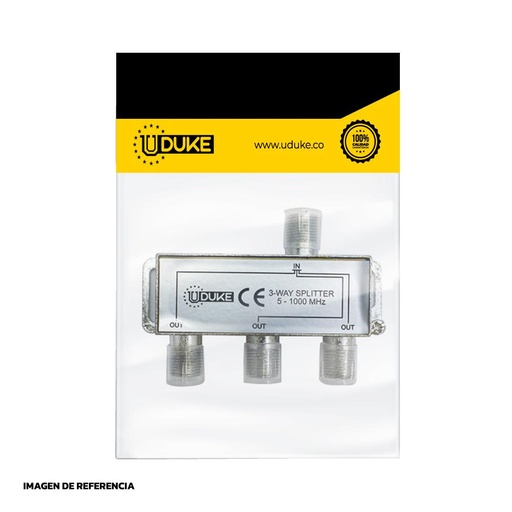 [774K] SPLITTER TV FINO X 3 SALIDAS (ESPLITER) PQT X 1 UDUKE