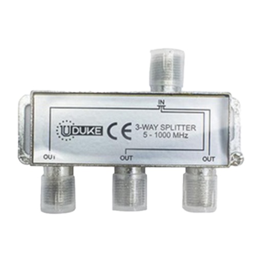 [774K] SPLITTER TV FINO X 3 SALIDAS (ESPLITER) PQT X 1 UDUKE