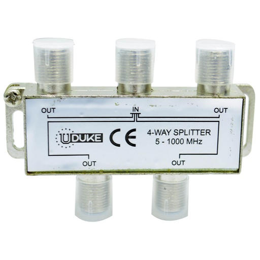 [775] SPLITTER TV FINO X 4 SALIDAS UDUKE (5-1000 MHZ) (ESPLITER) (HT30289)(HT90151)