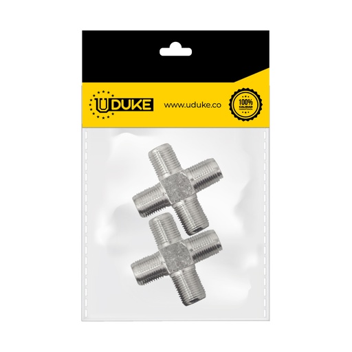 [772K] SPLITTER TV X 3 (CRUCETA COAXIAL SIN TERMINAL) PQT X 2 UDUKE