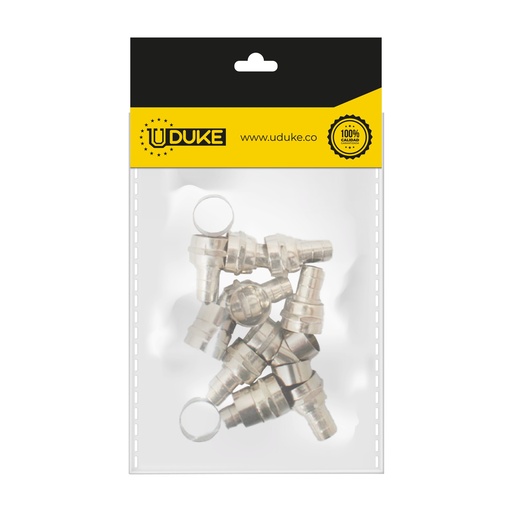 [1699K] TERMINAL COAXIAL ANILLO RG6 PQT X 5 UDUKE