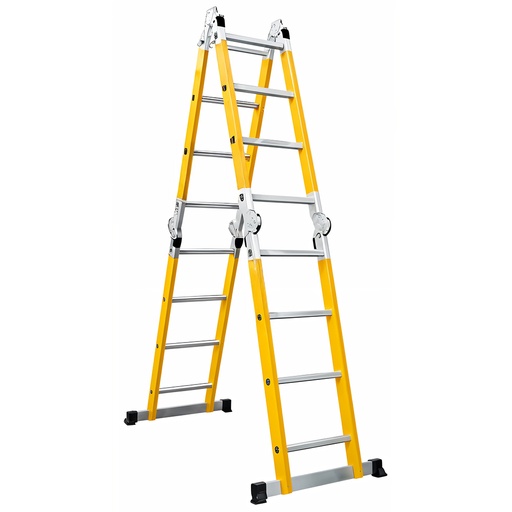 [21319] ESCALERA MULTIPOSICIONES 16 PELDAÑOS UDUKE SIN PLATAFORMA (4.8MTRS)(150KLS)(HT3180)