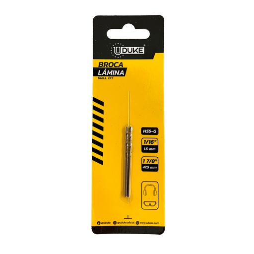 [21674] BROCA LAMINA 1/16" JUEGO X 2 PZS UDUKE (HT3200)