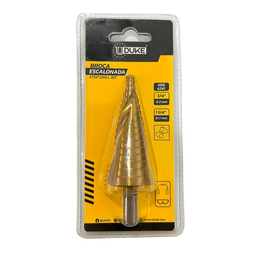 [21714] BROCA ESCALONADA 1/4"-1 1/4" UDUKE (HT3240)