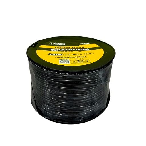 [21739] NYLON PARA GUADAÑADORA 2.7MM X 200M NEGRO UDUKE  (HT3352)